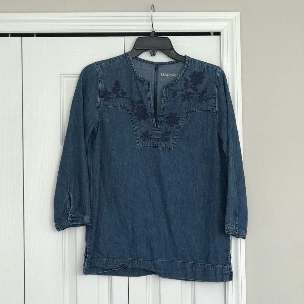 GAP Chambray Tunic Top